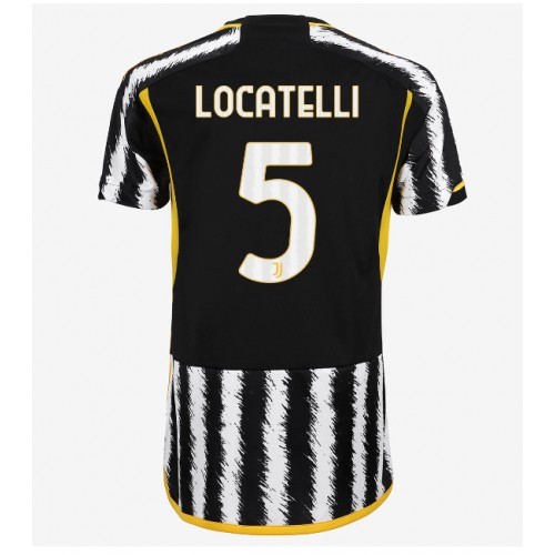 Fotbalové Dres Juventus Manuel Locatelli #5 Dámské Domácí 2023-24 Krátký Rukáv